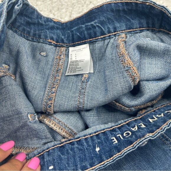 American Eagle Super Hi Rise A-line Denim Skirt - Picture 4 of 5